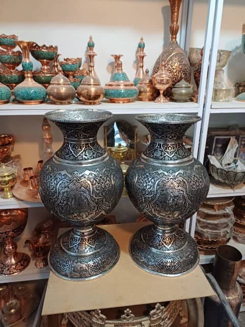 تولید و فروش صنایع دستی قلم زنی کارگاه نیل قلم در شیراز